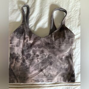 Lululemon Align Cropped Light Support Tank Top with Shelf Bra. Size 0.